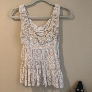 Lace tank top